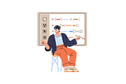 School teachers in classrooms set, an Education Illustration by PaperTrident (Thumbnail 15 of 23)