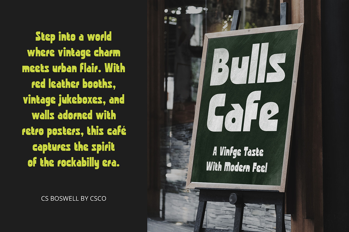 CS Boswell – Bold Font, a Sans Serif Font by Craft Supply Co. (Photo 11 of 16)