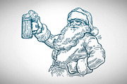 Jolly Santa Claus, a Decorative Illustration by Countryside life (Thumbnail 4 of 6)