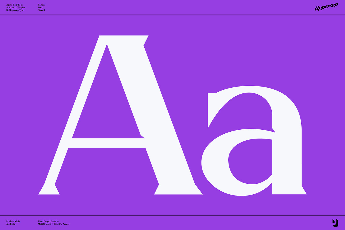 Apexe - Serif Font Family, a Serif Font by UppercapType (Photo 13 of 13)
