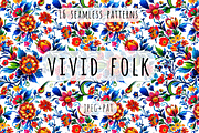 Vivid Folk - Floral Patterns, a Pattern Graphic by Art Sproot (Thumbnail 2 of 11)