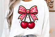 Cherry Love Valentine Coquette Heart, an Illustration by Libby Wishes (Thumbnail 2 of 7)