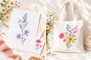 Wildflower Watercolor Clipart PNG, a Decorative Illustration by PatternPalette (Thumbnail 3 of 4)