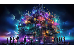 technology futuristic industrial, an Industrial Photo by pikepicture