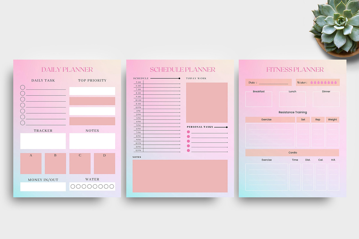 Personal planner bundle Template, a Stationery Template by Ultimate Template Shop (Photo 5 of 9)