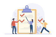 Checklist clipboard teamwork, a Finance Illustration by Yayasya (Thumbnail 1 of 3)