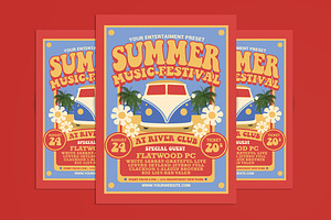 Hippies Summer Music Festival, a Flyer Template by Muhamad Iqbal hidayat
