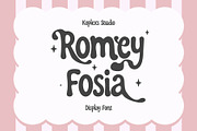 Romey Fosia Font, a Handwritten Font by Koplexs Studio (Thumbnail 1 of 10)