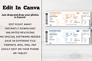 Editable Boarding Pass Template, a Card Template by YasdeyDesigns (Thumbnail 4 of 8)