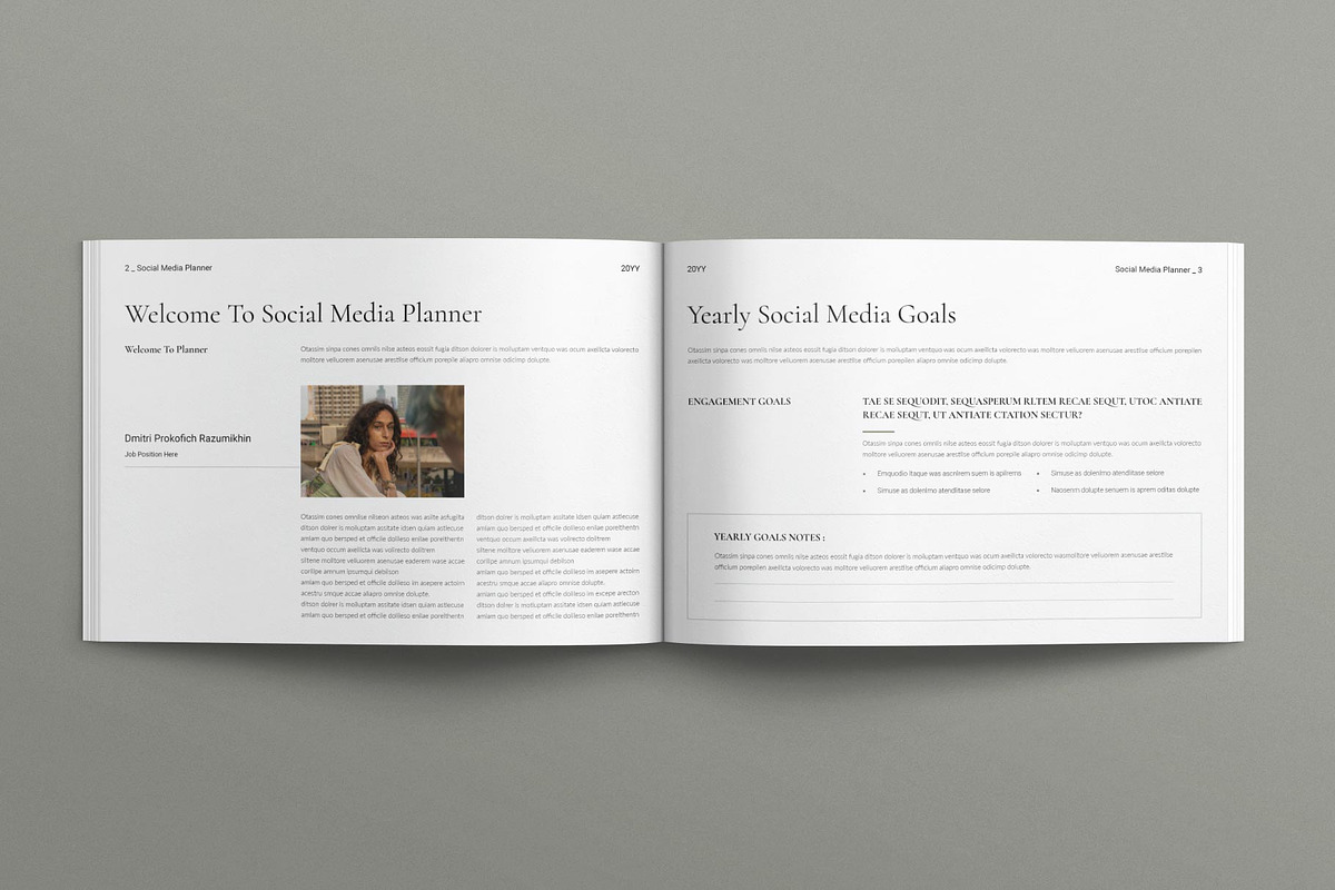 Social Media Planner Landscape, a Magazine Template by E-Type (Photo 5 of 7)