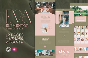 EVA Fashion Elementor Template Kit