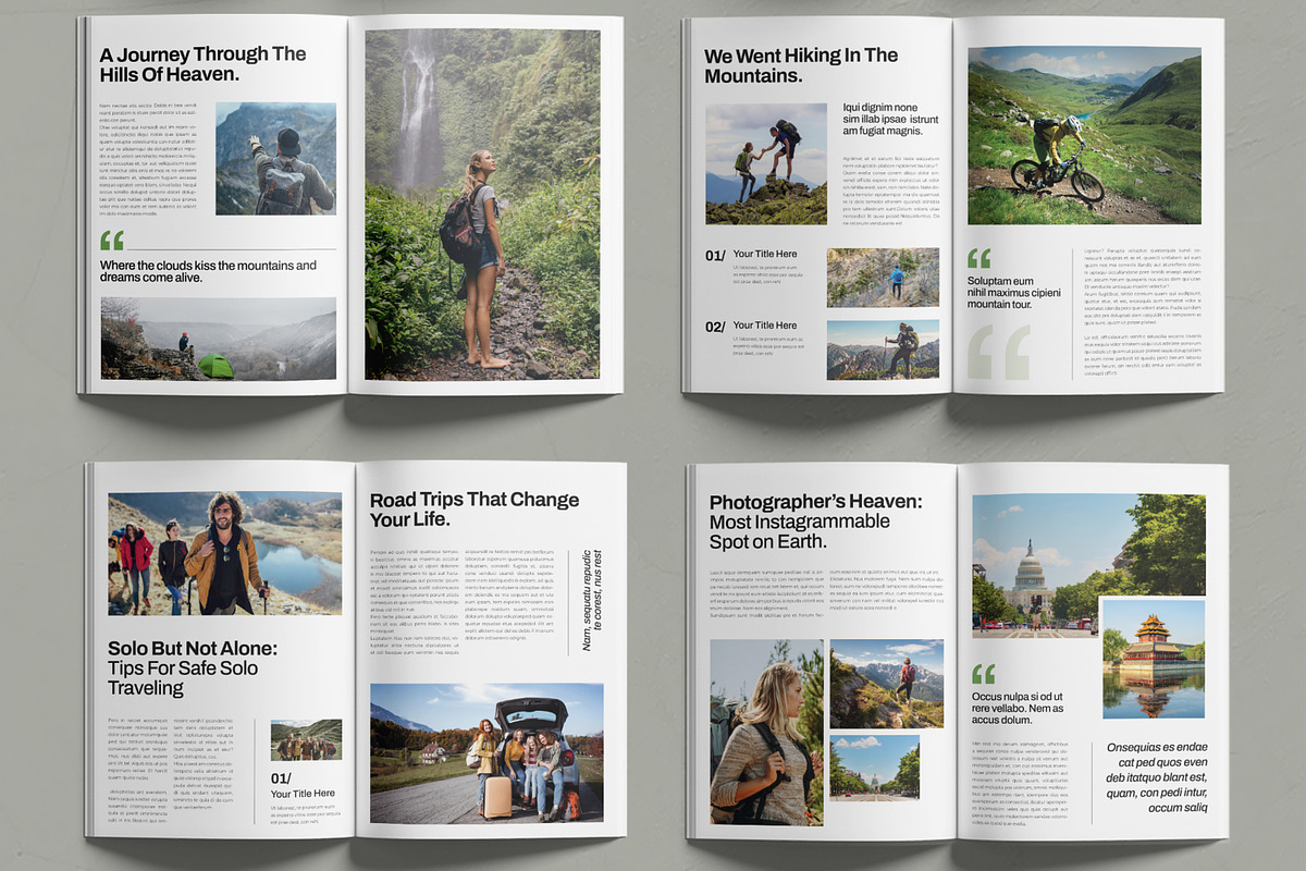 Tourism Magazine Template preview 3