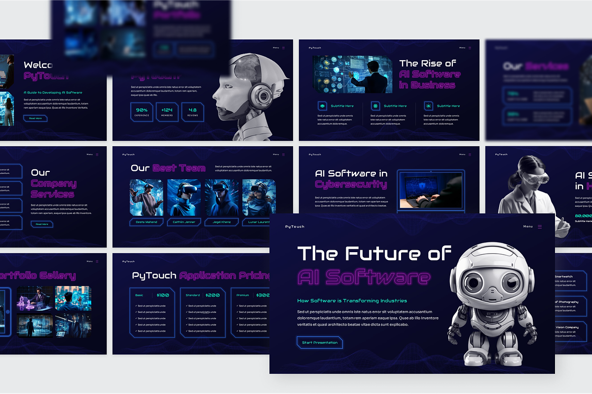 Software AI Presentation, a Presentation Template by SquidPixey (Photo 4 of 6)