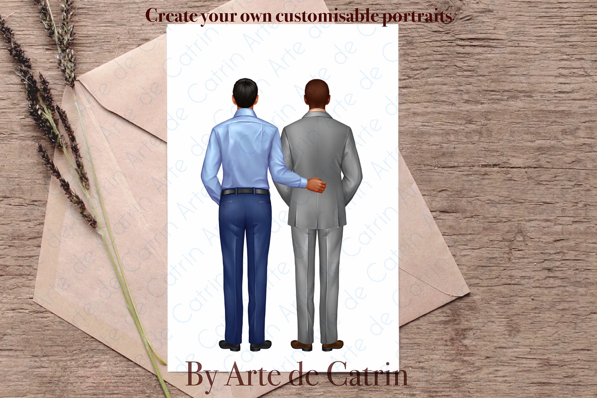 University Graduates Boys Clipart, a Graphic by ArtedeCatrin (Photo 6 of 11)
