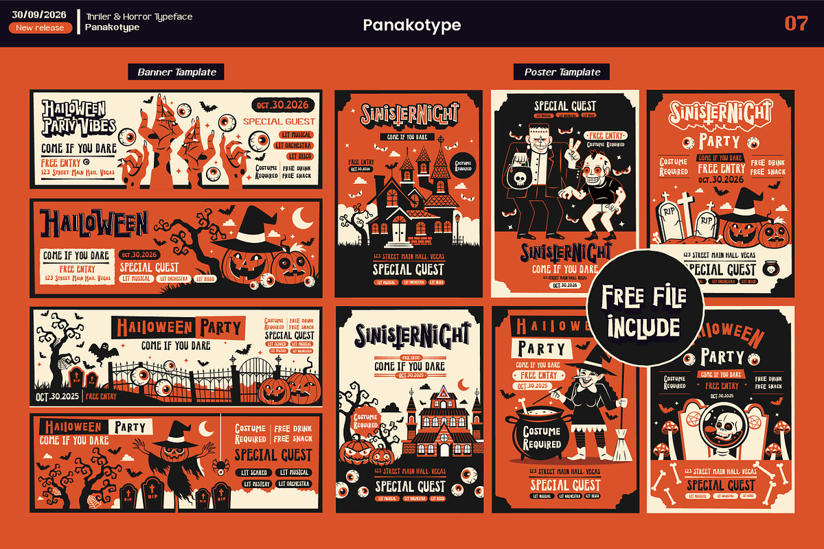 SinisterNight-Halloween Typography, a Blackletter Font by panakota studio (Photo 8 of 10)