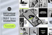 Instagram Templates Post and Stories, a Social Media Template by Digital&Chic (Thumbnail 1 of 5)