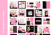 50 Beauty posts - Canva, a Social Media Template by SilverMintDesign (Thumbnail 3 of 5)