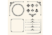 Vintage Set of Vector Elements, a Pattern Graphic by FineArtStudio (Thumbnail 1 of 3)