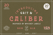 Grit & Caliber - Vintage Bundle, a Serif Font by 1871 Project (Thumbnail 1 of 10)