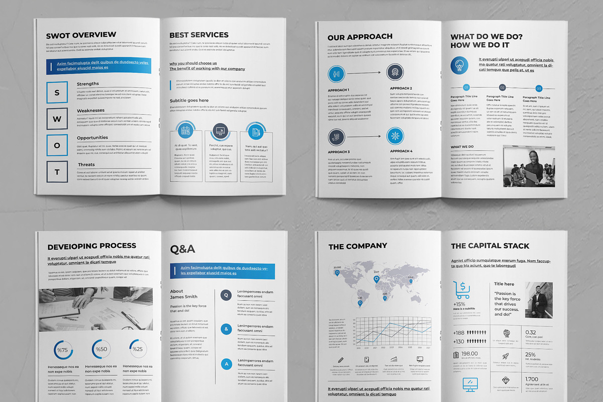 Annual Report Design Layout, a Brochure Template by ContestDesign (Photo 3 of 3)