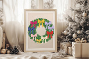 Christmas Wreath Colorful Hand Drawn, an Illustration by DreamArtGraphic (Thumbnail 4 of 6)