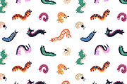 Funny caterpillars set, patterns, an Animal Illustration by PaperTrident (Thumbnail 2 of 4)