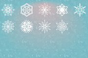 54 Vector Winter Snowflakes, an Illustration by BackYard Graphics Co. (Thumbnail 2 of 5)