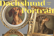 Dachshund Portrait, an Object Graphic by TheCuteShop (Thumbnail 2 of 6)