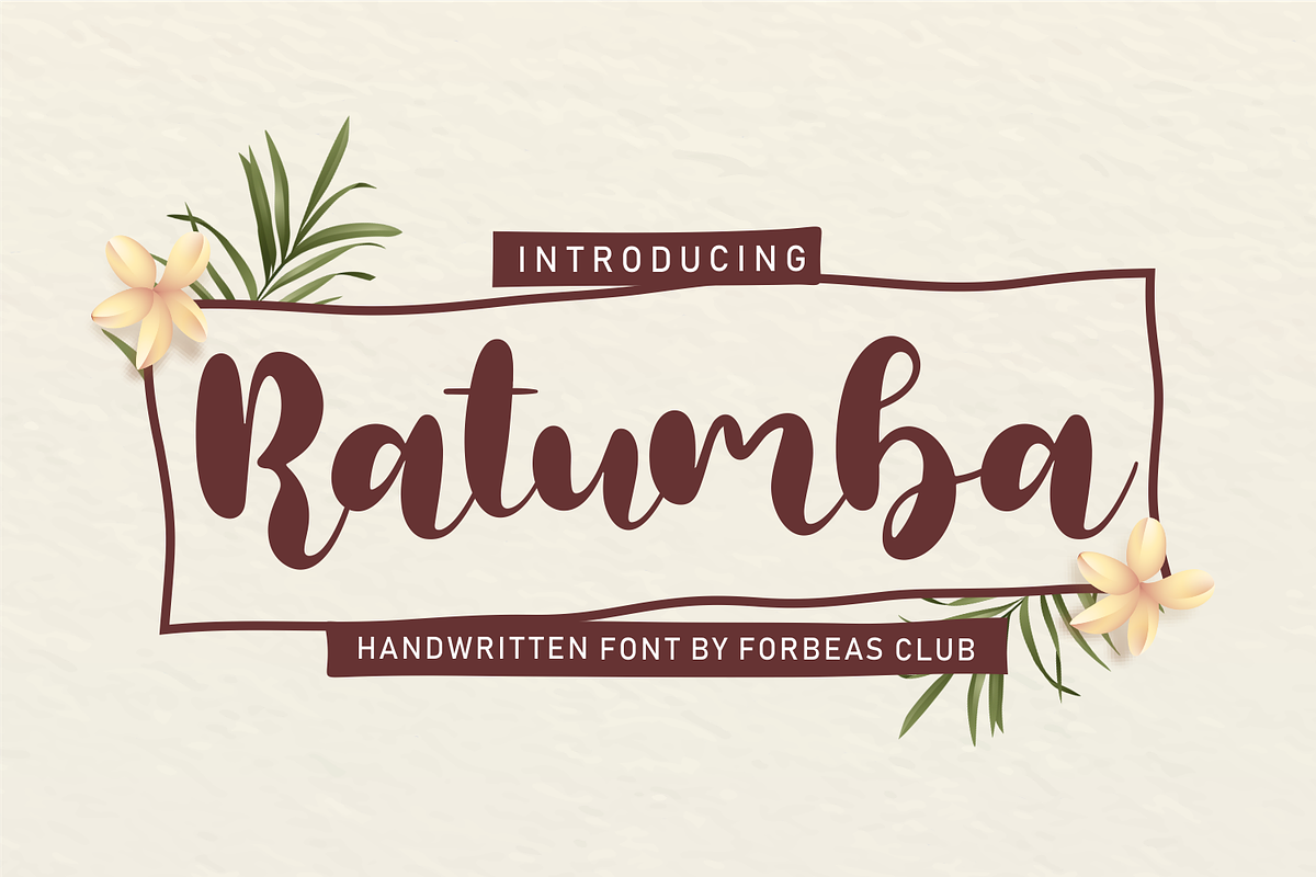 Ratumba, a Handwritten Font by Forberas Club (Photo 1 of 7)