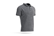Black Men's Polo-Shirt 3D Model, an Object 3D Model by rebrandy (Thumbnail 7 of 9)