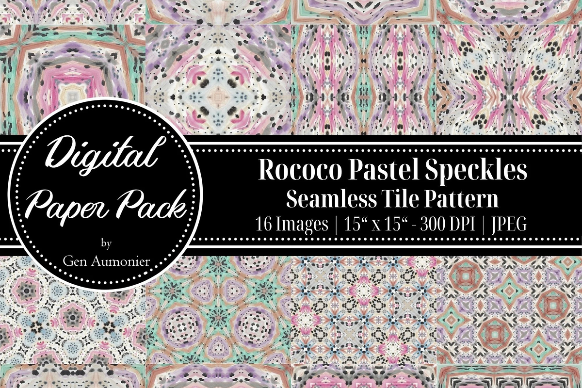 Pastel Rococo Abstract Patterns, a Pattern Graphic by Gen Aumonier (Photo 1 of 7)