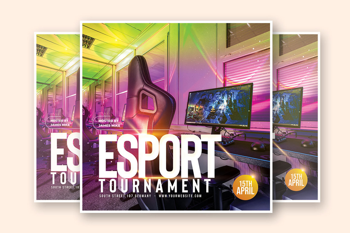 Esport Tournament Flyer Template, a Flyer Template by What a Story (Photo 2 of 2)