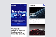 Future.Ai- Landing page design, a Landing Page Template by Ahmed Rubel (Thumbnail 4 of 5)