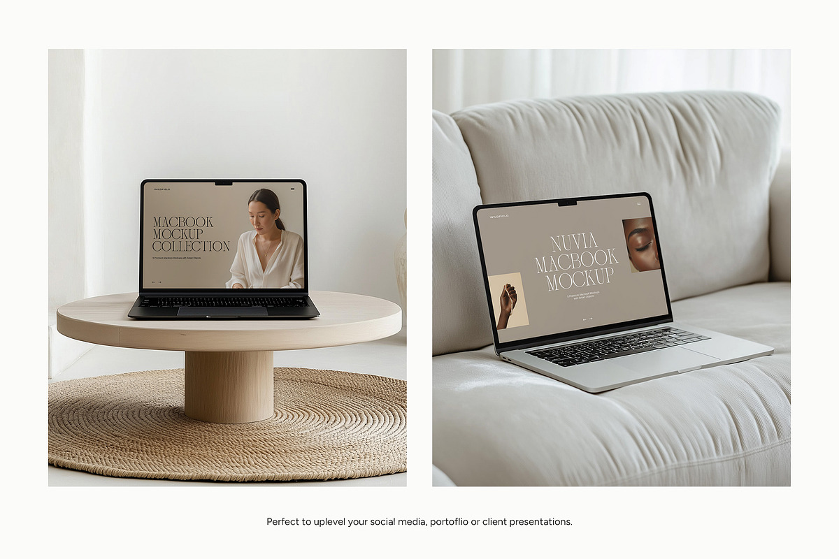 Apple Devices: MacBook, iPhone, iPad, a Device Mockup by Wildfield Studio (Photo 8 of 11)