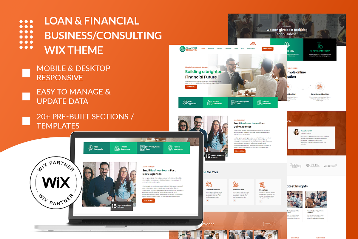 Loan & Financial Business Wix Theme, a Wix Template by Wix Creative Themes (Photo 2 of 2)