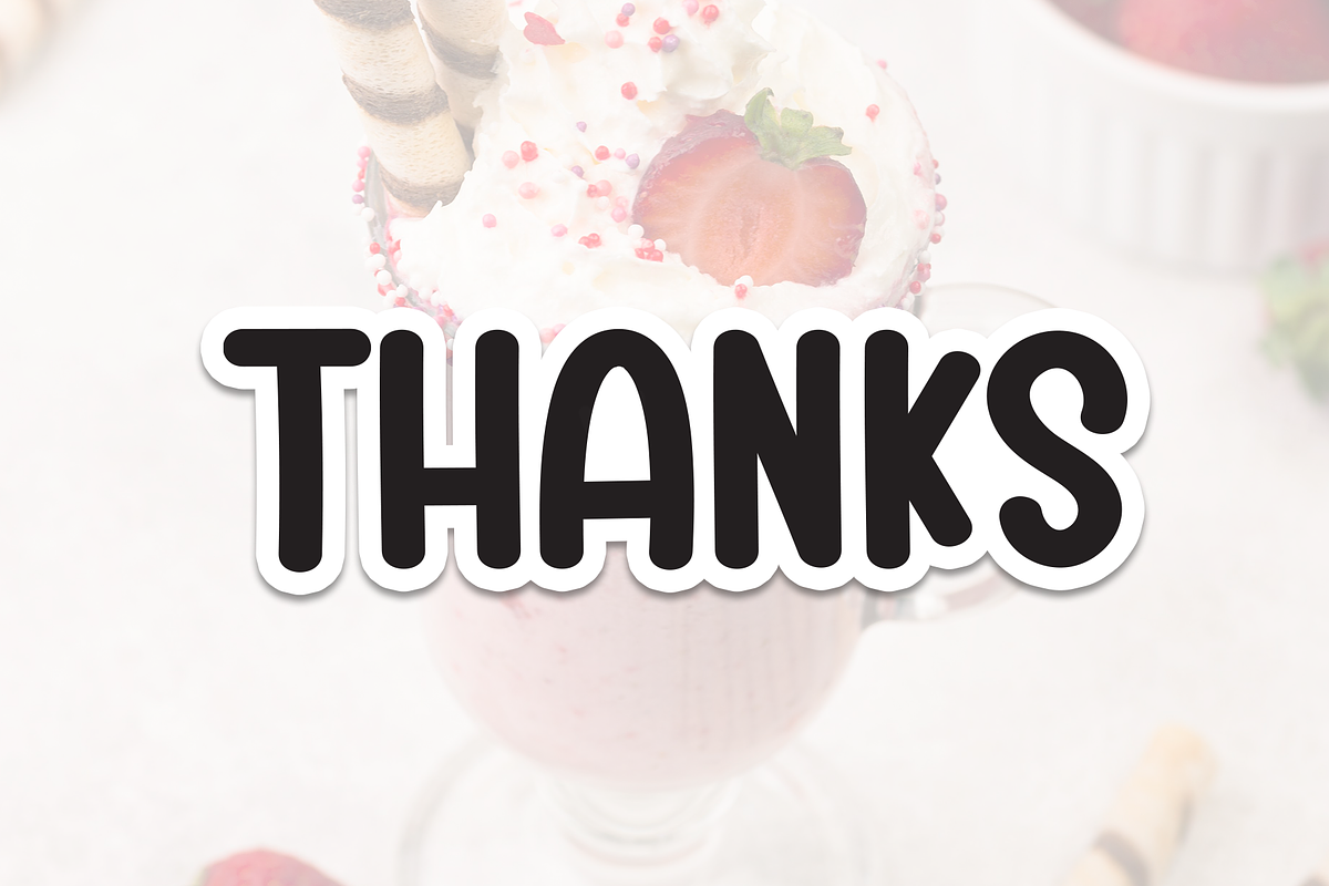 Milkshake | Script Font, a Script Font by Scratchones (Photo 8 of 8)