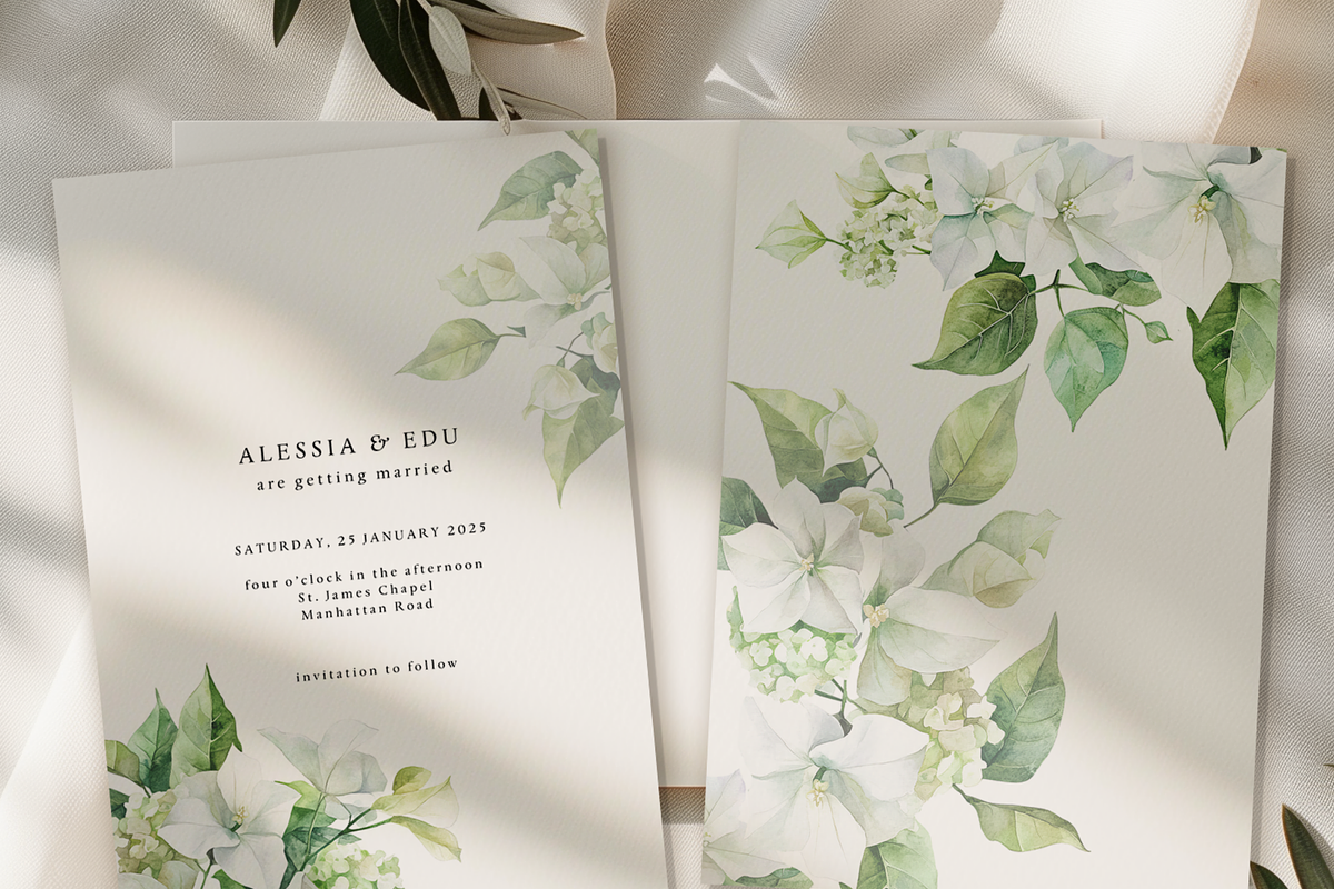 Watercolor Bougainvillea &Hydreangea, a Decorative Illustration by ThaismotaCreativeCo (Photo 5 of 11)