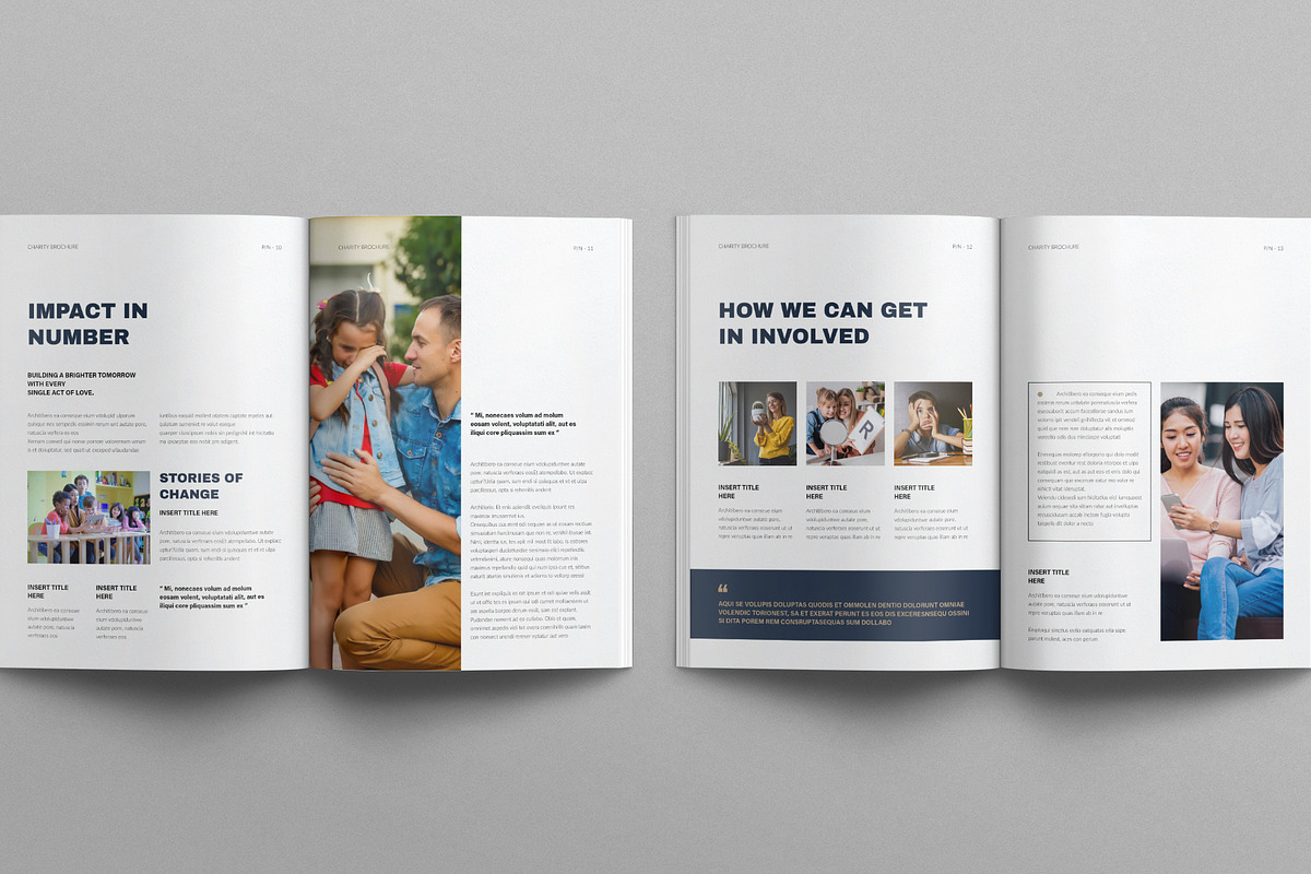 Charity Brochure Template, a Brochure Template by E-Type (Photo 5 of 7)