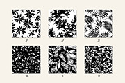 Floral Silhouettes Patterns Set, a Background Graphic by GALAKAM (Thumbnail 7 of 14)