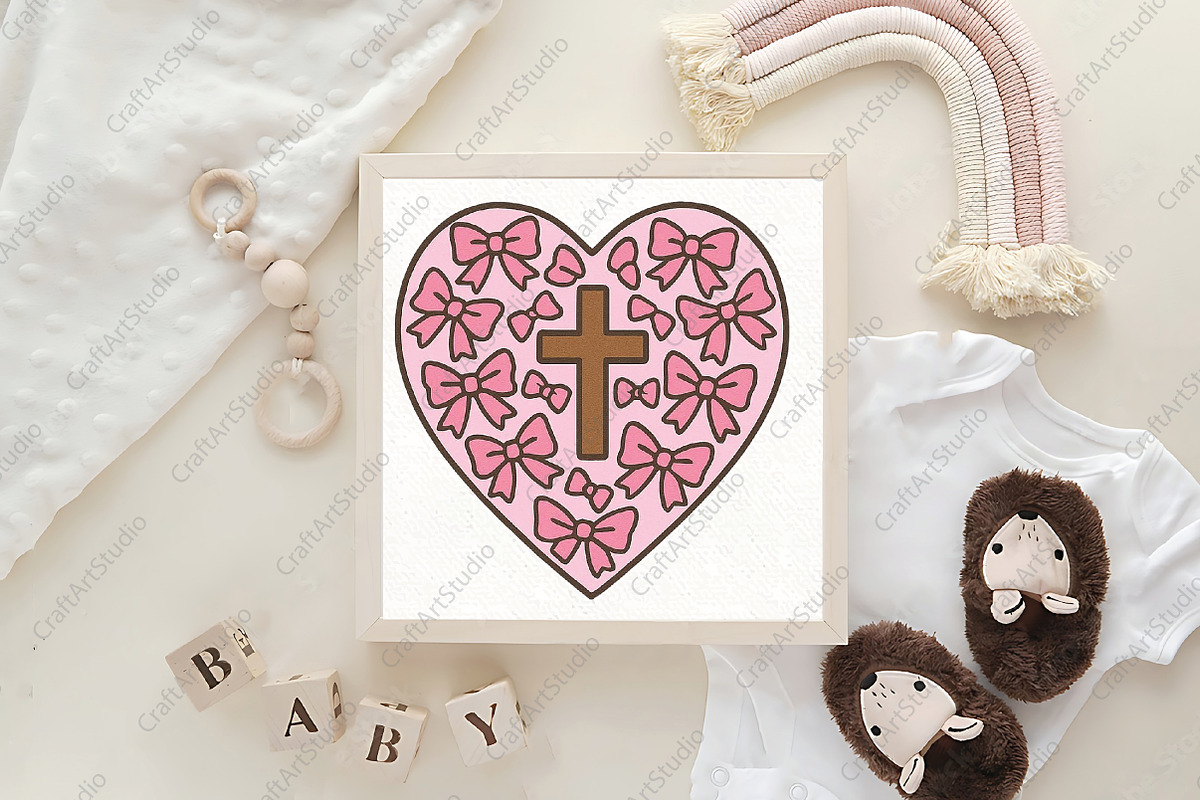 Jesus Valentine Coquette PNG, an Illustration by CraftArtStudio (Photo 4 of 4)