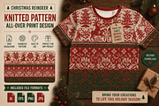Cozy Christmas Reindeer Patterns, a Decorative Illustration by Design House (Thumbnail 3 of 3)