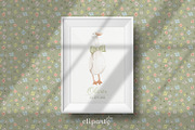 Cottagecore Goose - Clipart Set, an Illustration by Gau Silva Studio (Thumbnail 4 of 8)