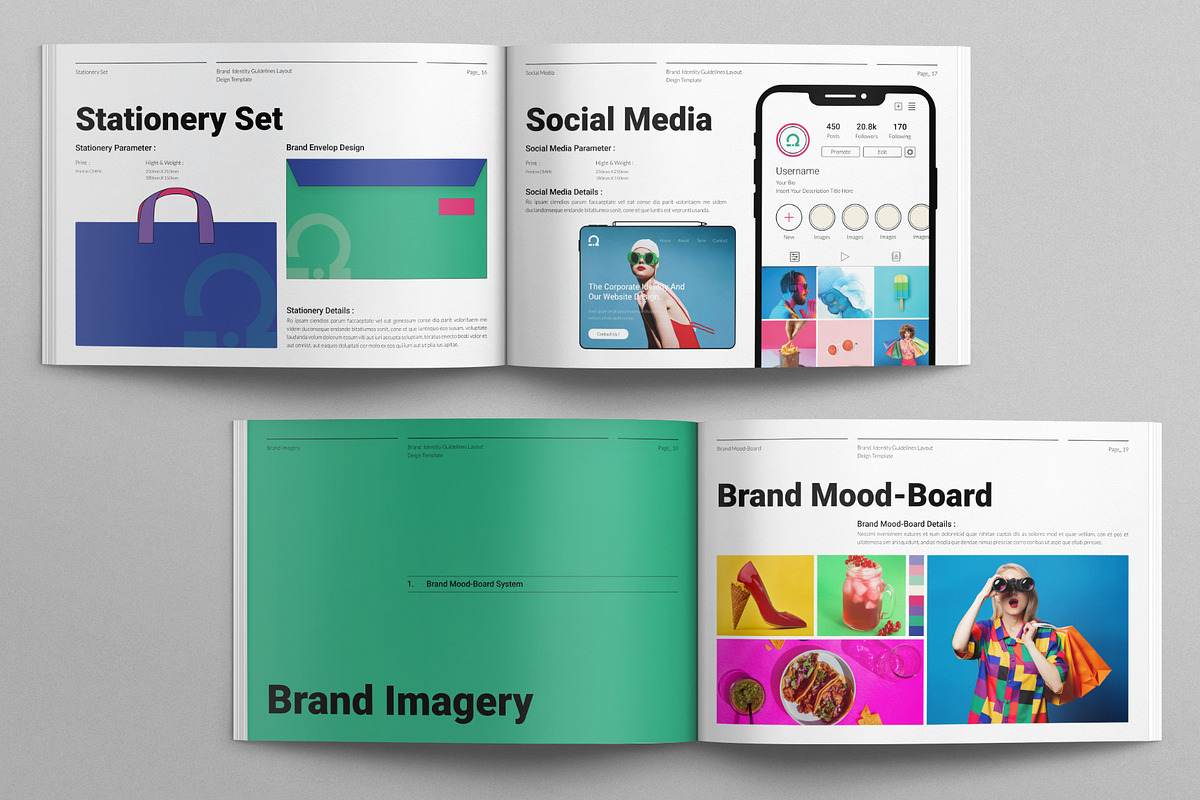 Brand Identity Guidelines Landscape, a Brochure Template by E-Type (Photo 7 of 8)