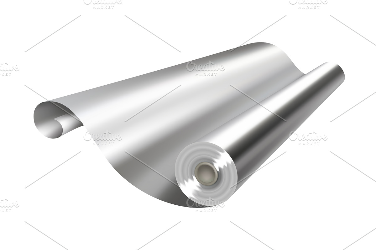 Roll of Aluminum Foil Perfect, a Food Illustration by Things for designers