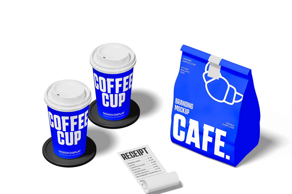 Cafe Branding Mockup, an Advertising Mockup by Bartama Graphic (Photo 3 of 4)