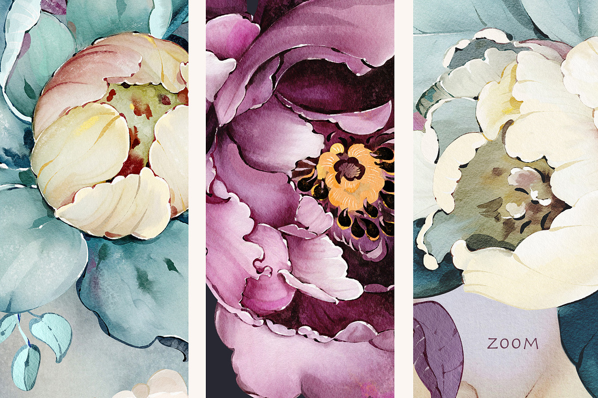 PEONIES seamless pattern, a Pattern Graphic by Lisima (Photo 10 of 16)