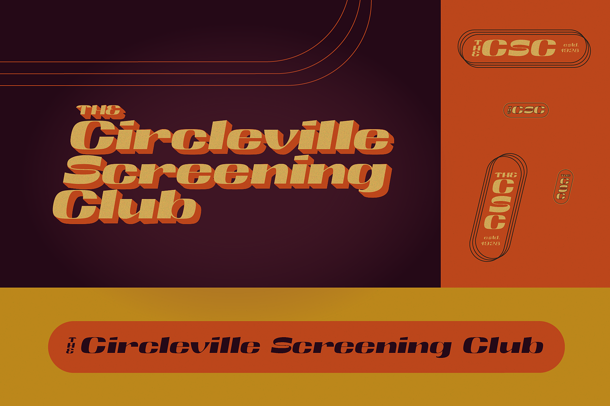 Screening Club Display, a Sans Serif Font by PiiNK iiNK STUDiO (Photo 6 of 12)