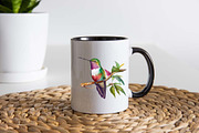 Watercolor Hummingbirds PNG Clipart, a Decorative Illustration by ARTify Illustrations (Thumbnail 3 of 6)