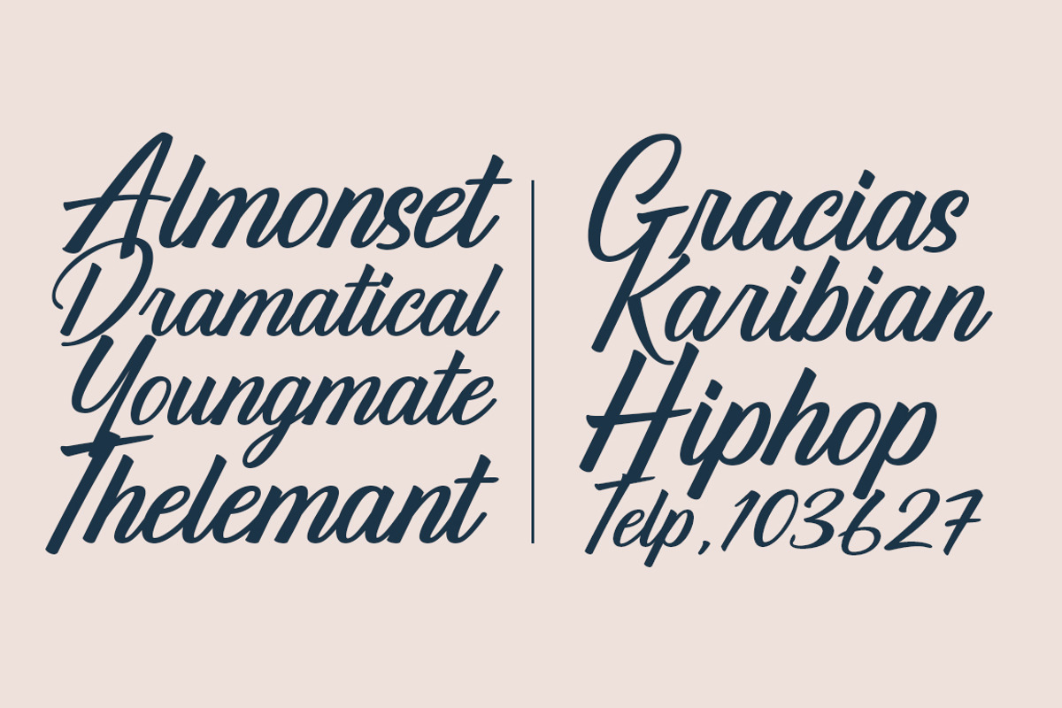 The Rinden, a Script Font by Megatype (Photo 10 of 11)