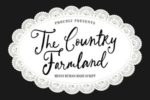 Country Farmland Script, a Script Font by Get Studio